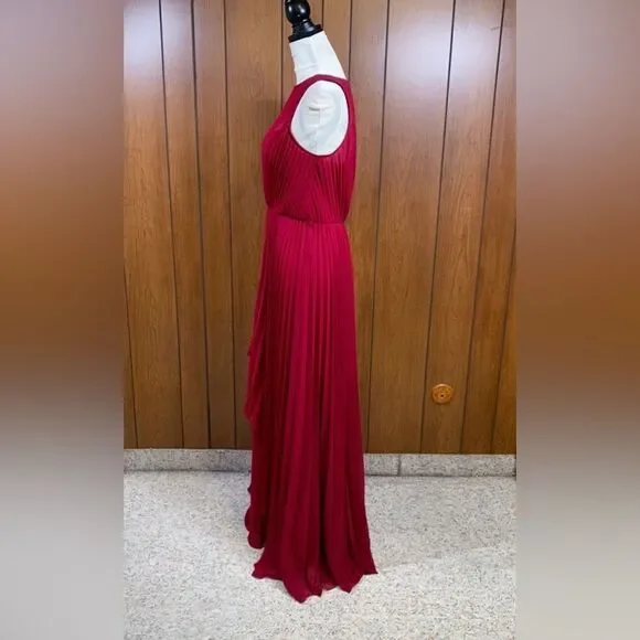 Badgley Mischka  Pleated Layered Gown size 10 - Picture 8 of 12